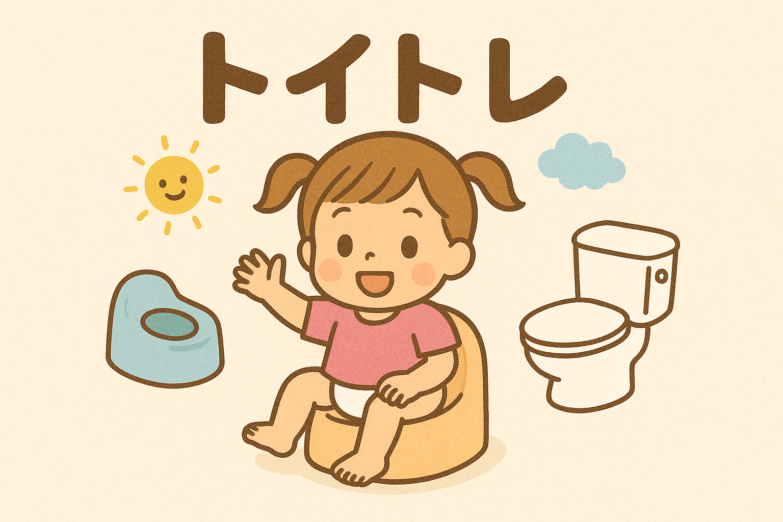 トイトレ2日目（トイレに座る習慣をつける）